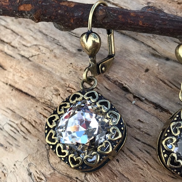 Handcrafted earrings with Swarovski crystal - Picture 4 of 7